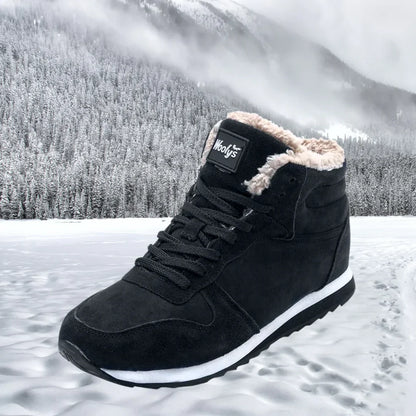 Men's Insulated Warmth Sneakers - Faux Fur Lined Waterproof Shoes - VogeLuxe
