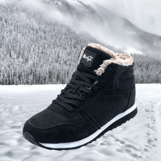Men's Insulated Warmth Sneakers - Faux Fur Lined Waterproof Shoes - VogeLuxe