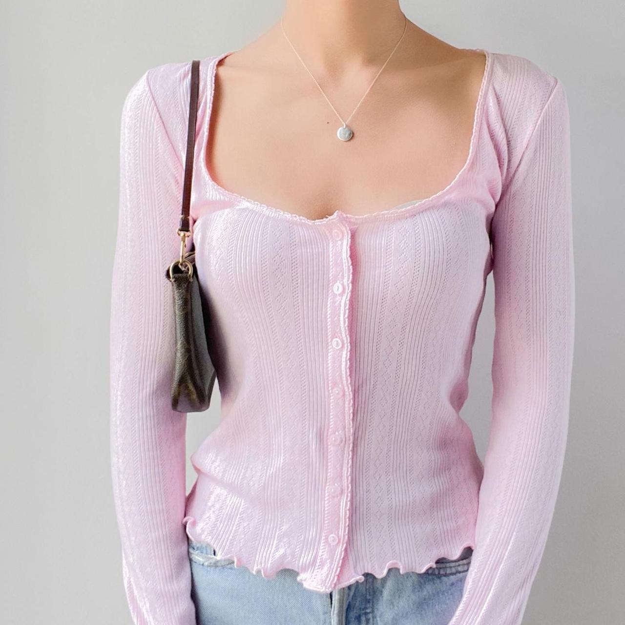 Relaxed Fit Blouse with Square Neckline - VogeLuxe
