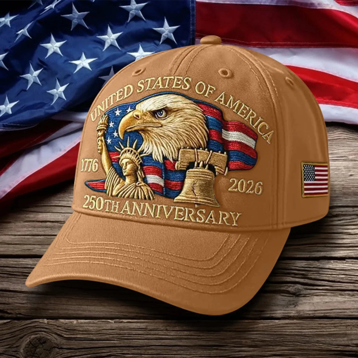 American Flag Baseball Cap USA Patriot Hat