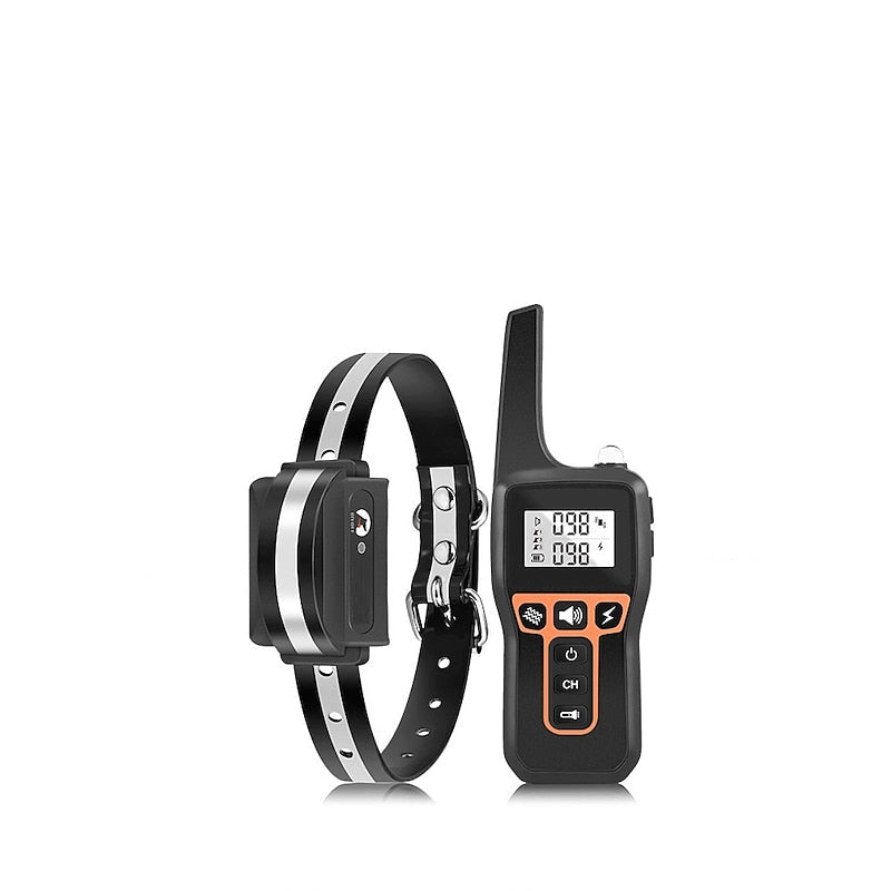 Waterproof Rechargeable Dog Training Collar With Vibe Shock
