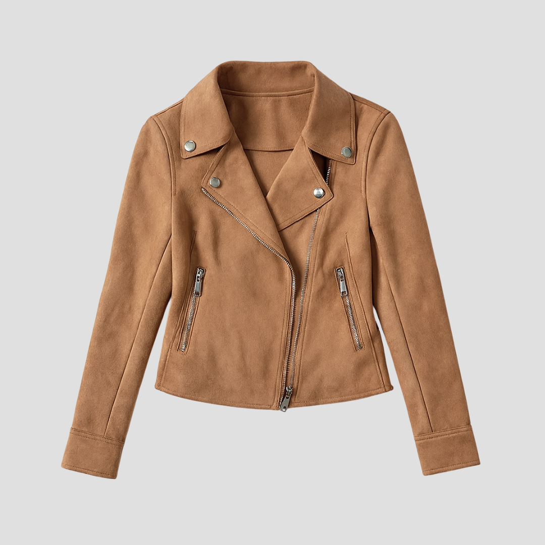 Penelope | Suede Biker Jacket 1