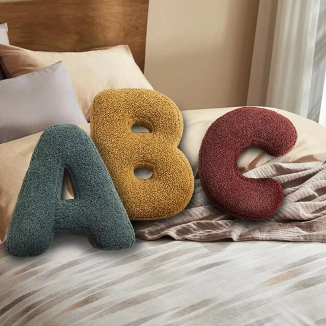 Colorful Letter Decorative Accent Pillow Cushion - VogeLuxe