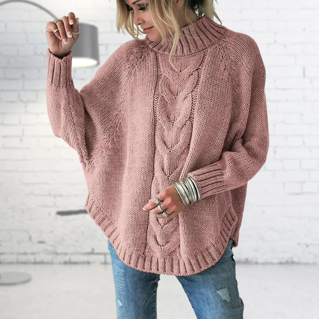 Soft Oversized Women's Turtleneck Wool Sweater