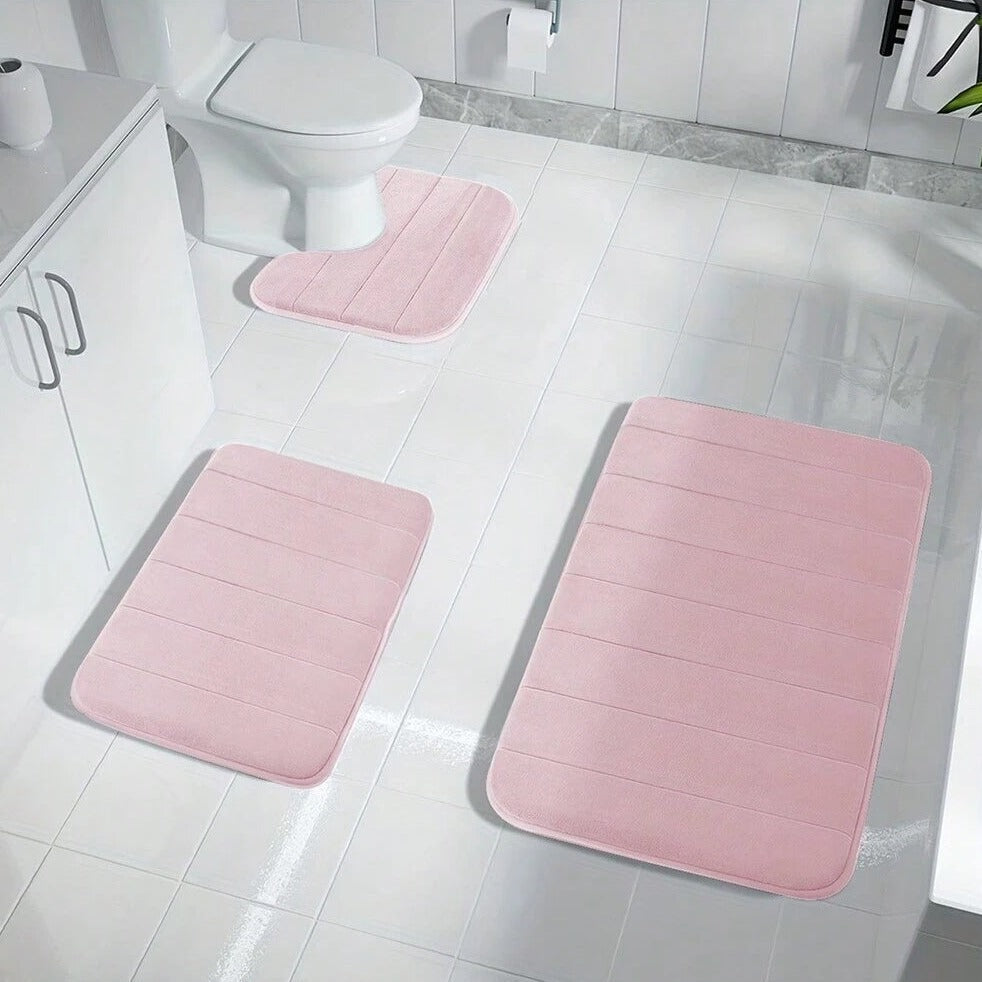 Soft Memory Foam Bathroom Mats, Anti-Slip