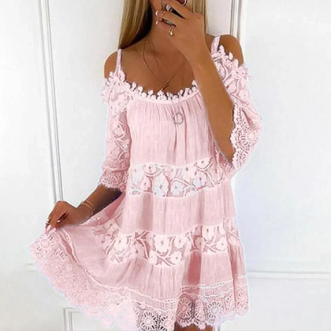 Women's Sleeveless Cold Shoulder Sundress