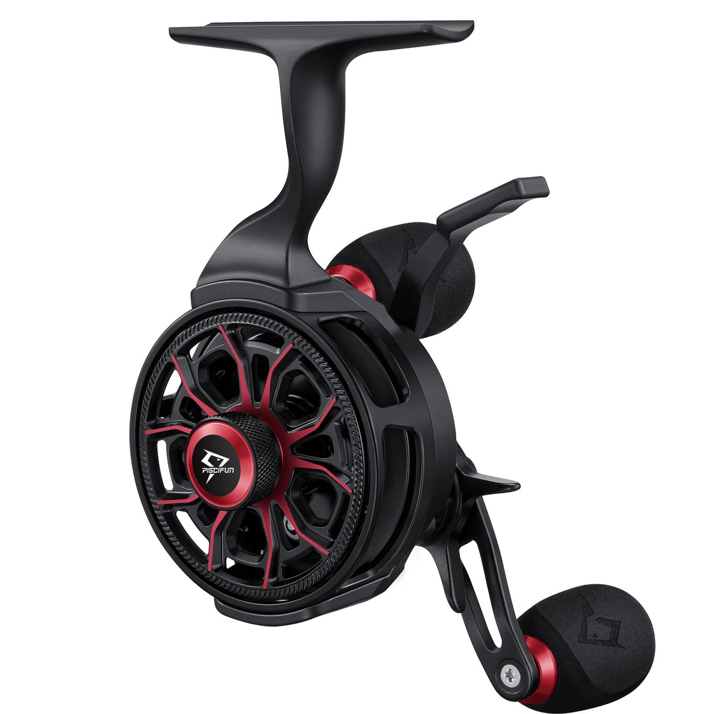 Premium Carbon Inline Ice Fishing Reel with Magnetic System - BritishElegance