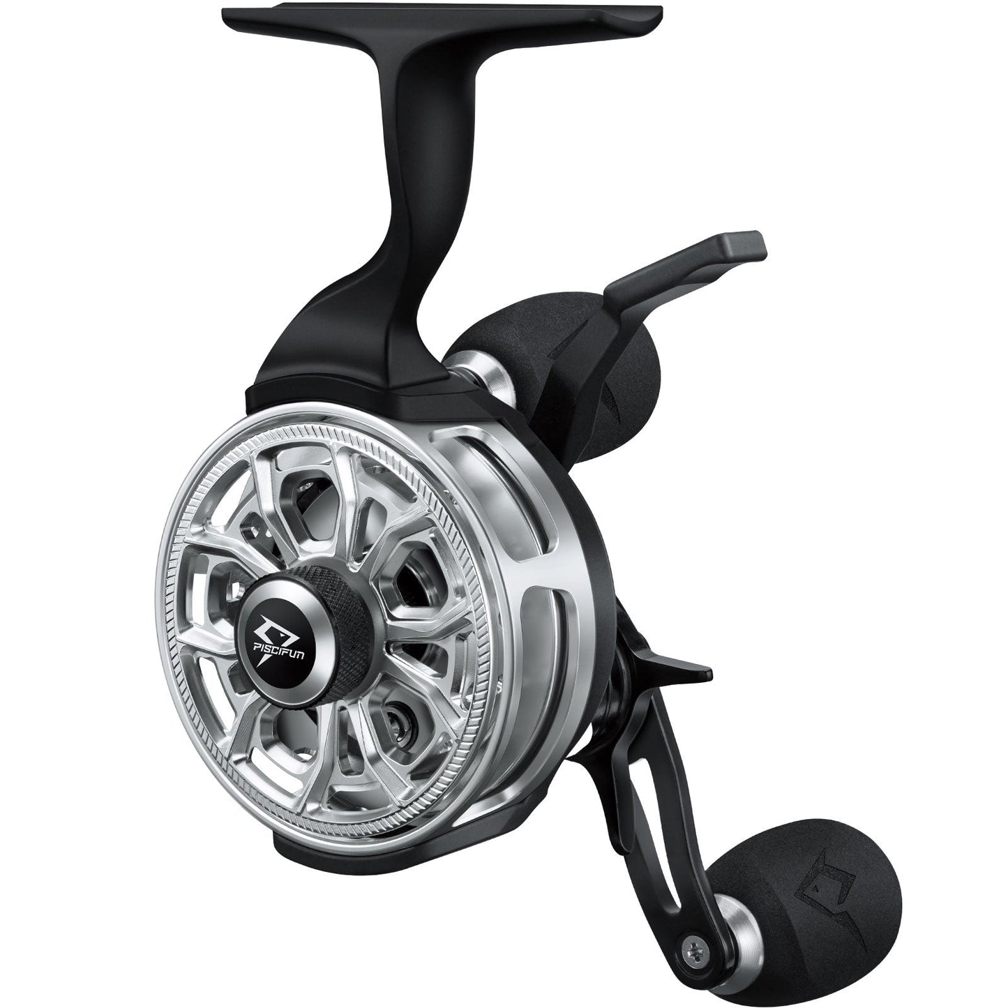 Premium Carbon Inline Ice Fishing Reel with Magnetic System