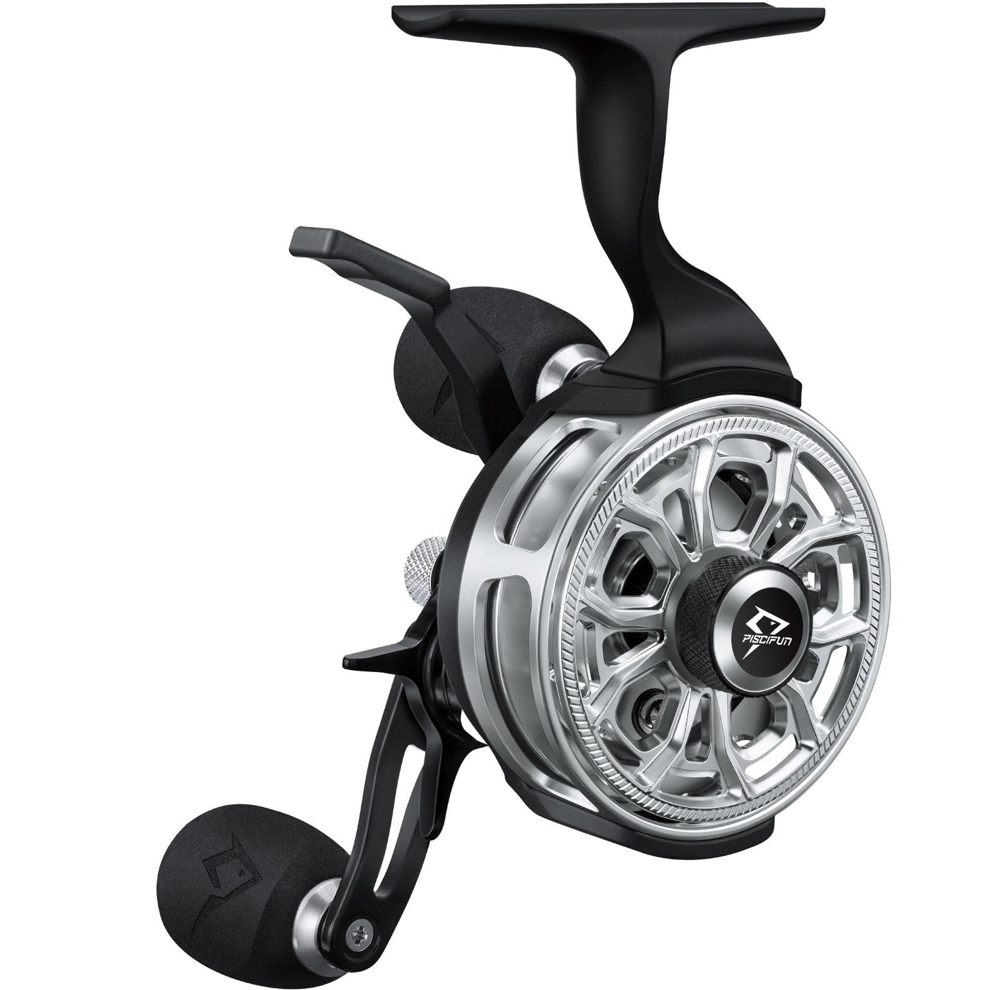 Premium Carbon Inline Ice Fishing Reel with Magnetic System