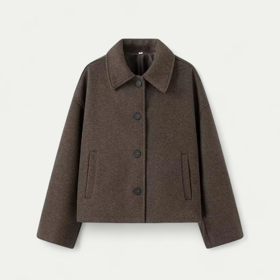 Plus Size Wool Blend Warm Winter Coat For Women 0