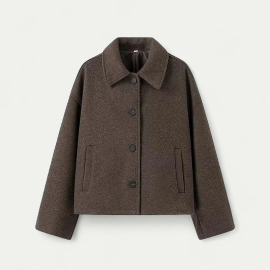 Plus Size Wool Blend Warm Winter Coat For Women 0