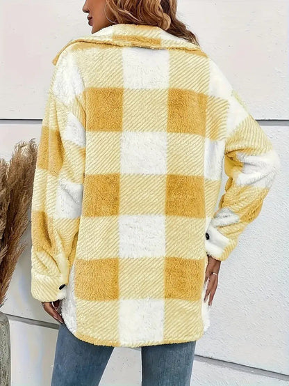 Plush Checkered Winter Jacket 8