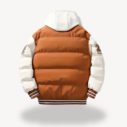 VogeLuxe | Men’s Varsity Puffer Letterman Jacket