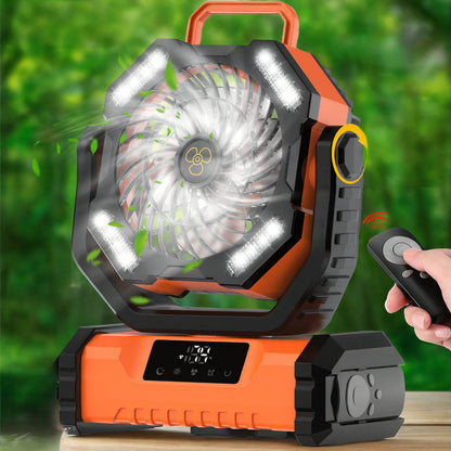 Compact Rechargeable Oscillating Fan with Remote Control