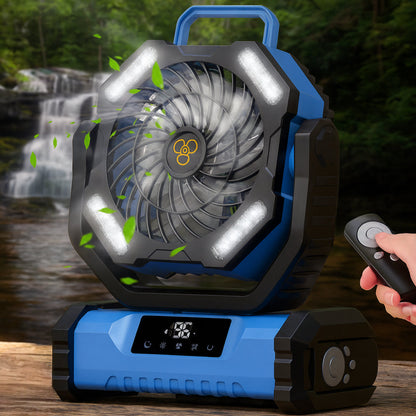 Compact Rechargeable Oscillating Fan with Remote Control