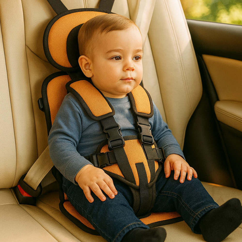 Compact Toddler Car Booster Seat Travel Safety Harness