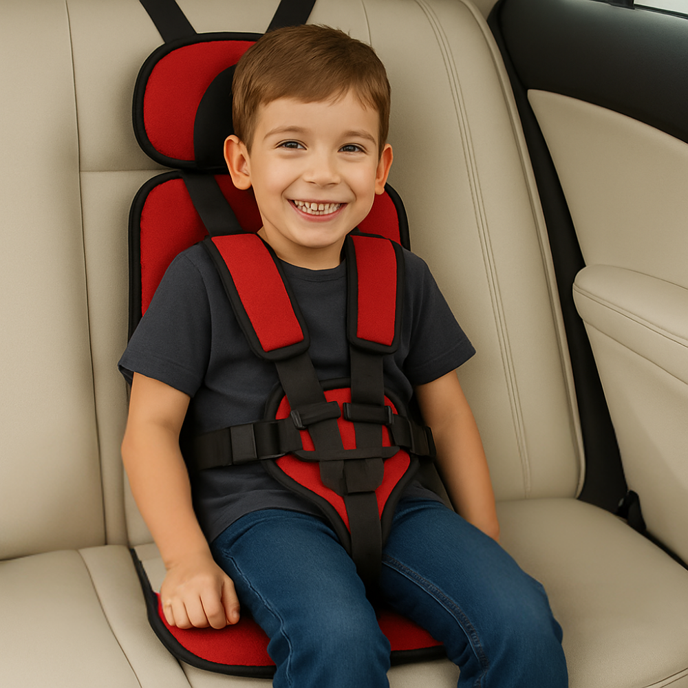 Compact Toddler Car Booster Seat Travel Safety Harness