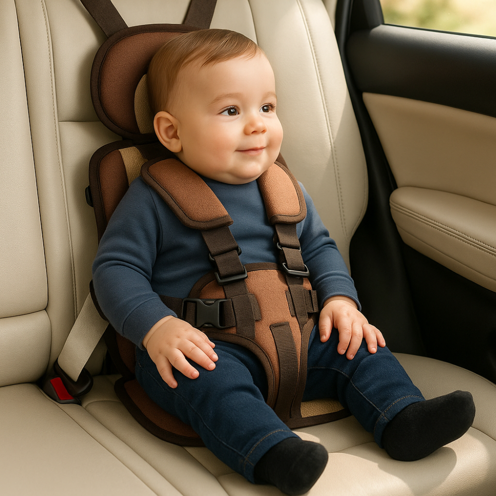 Compact Toddler Car Booster Seat Travel Safety Harness