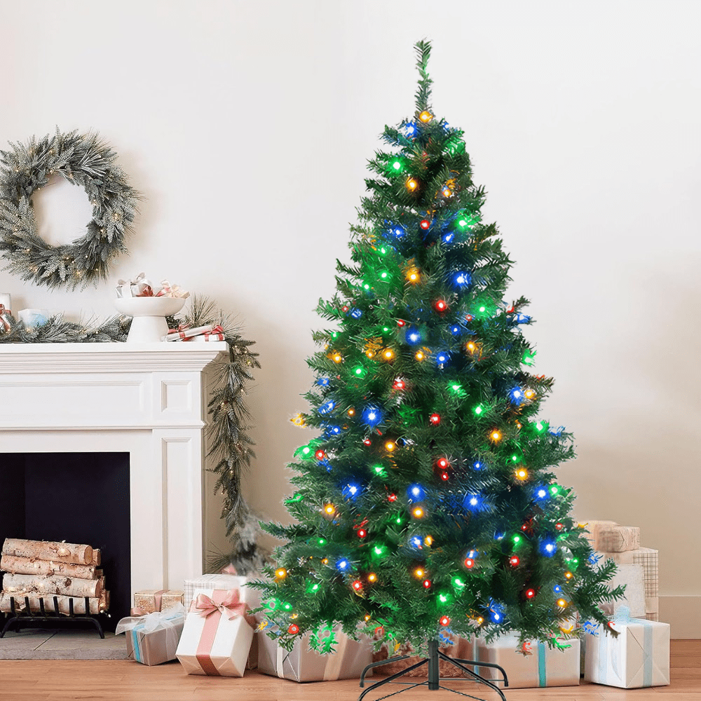 Slim White 48 Christmas Tree Pre Lit Artificial Spruce