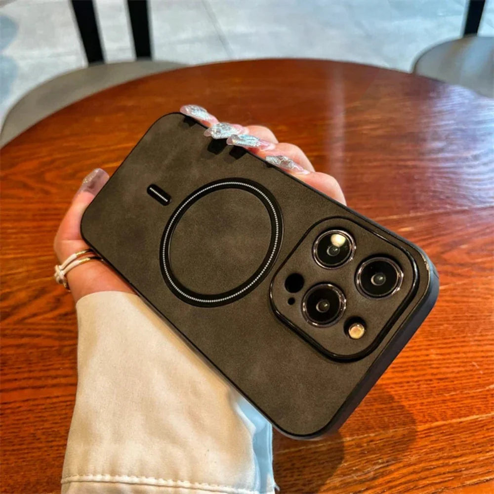 Thin Magnetic Phone Case with Textured Slim Fit