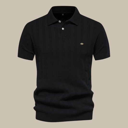 Classic Men's Merino Wool Polo Shirt - VogeLuxe