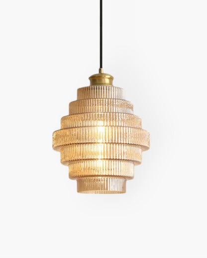 Tiered Glass Pendant Lamp