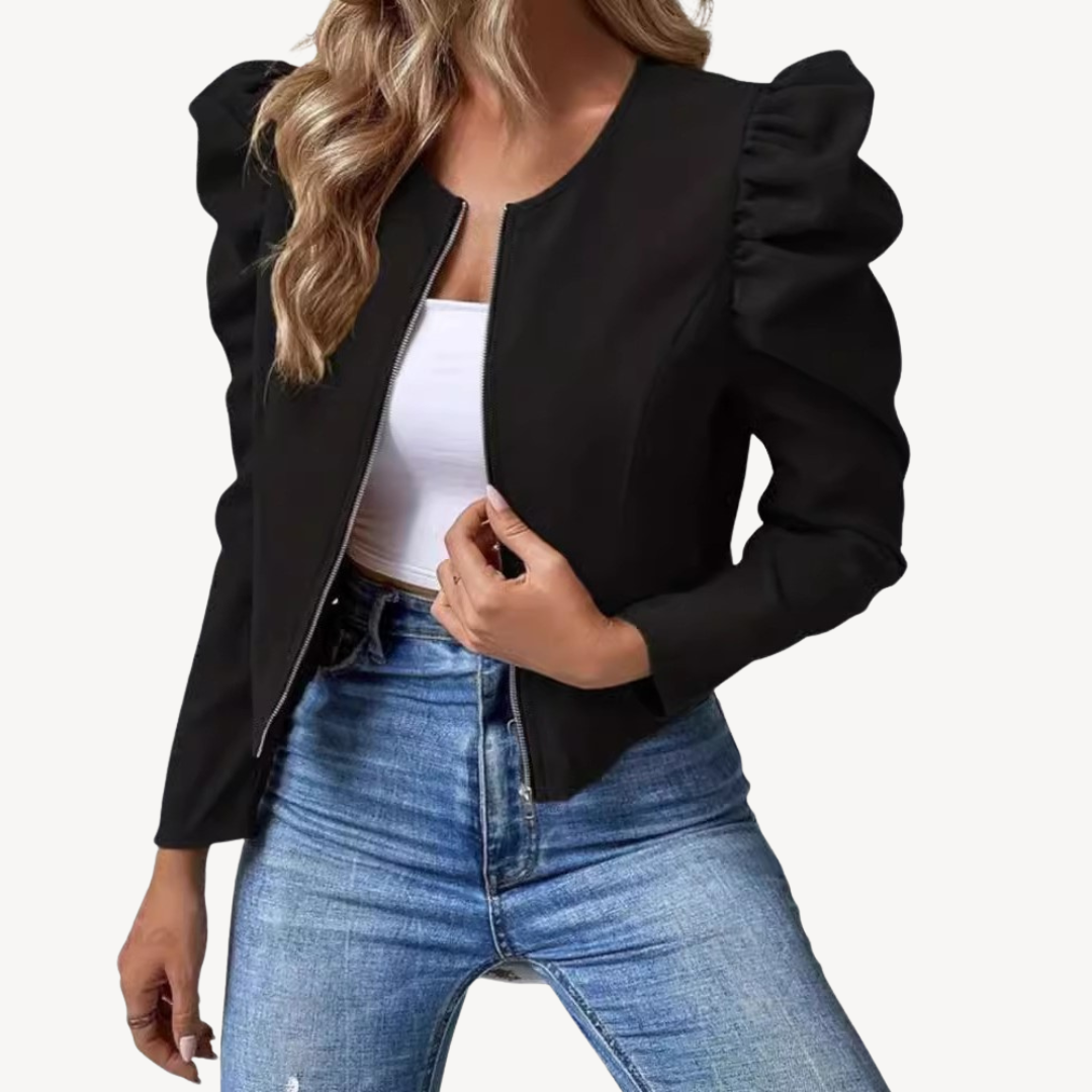 VogeLuxe | Women’s Versatile Puffed Sleeve Jacket