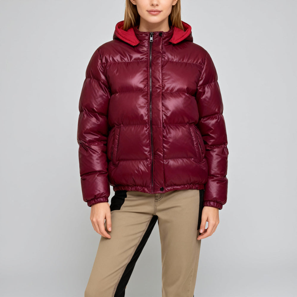 Warm Waterproof Puffer Coat Hooded Women's Winter Jacket