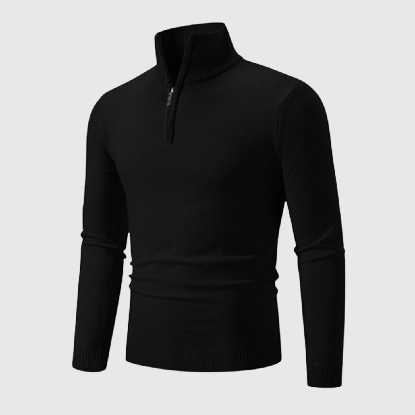 VogeLuxe | Men’s Half Zipper Cotton Knitted Sweater