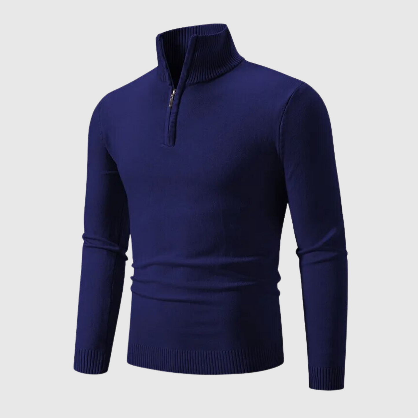 VogeLuxe | Men’s Half Zipper Cotton Knitted Sweater
