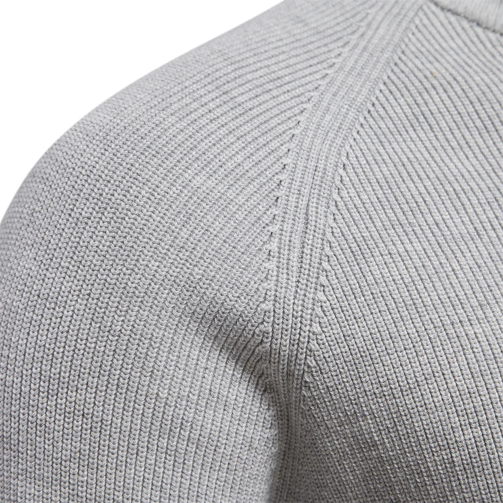 Quarter Zip Knitted Jumper | Pullover 1