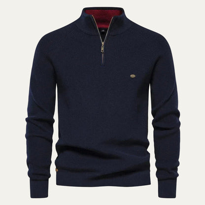 Quarter Zip Knitted Jumper | Pullover 5