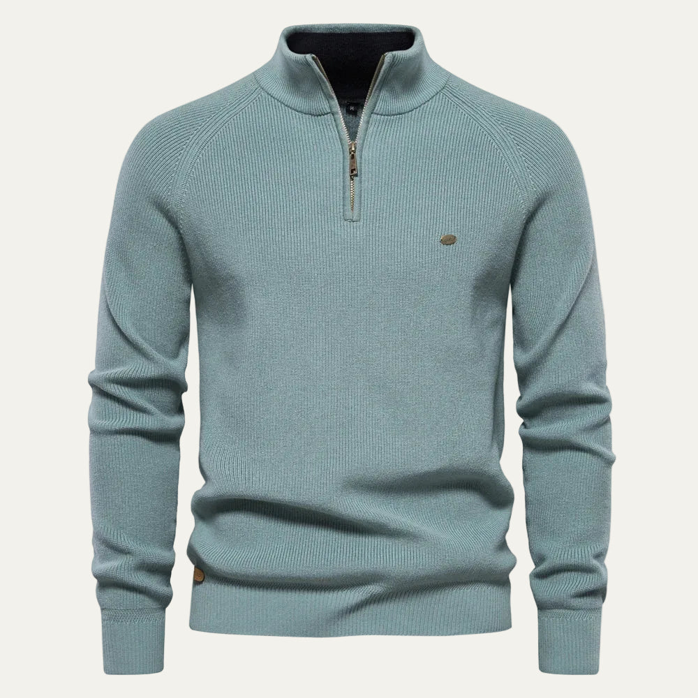 Quarter Zip Knitted Jumper | Pullover 6