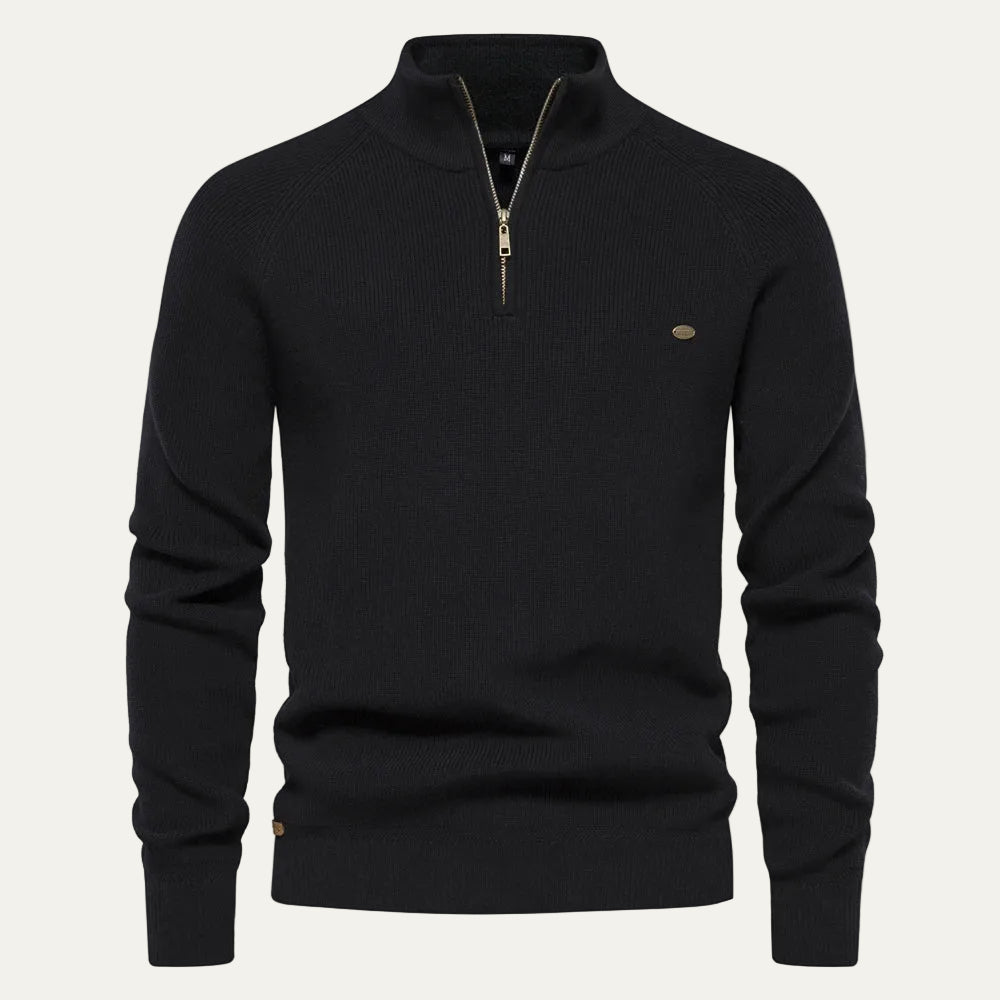 Quarter Zip Knitted Jumper | Pullover 7