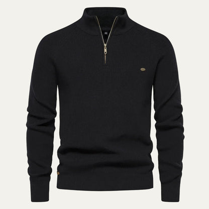 Quarter Zip Knitted Jumper | Pullover 7