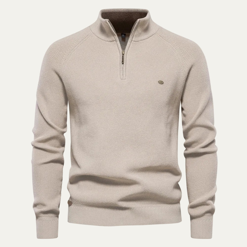 Quarter Zip Knitted Jumper | Pullover 8