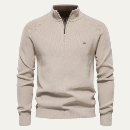 Quarter Zip Knitted Jumper | Pullover 8