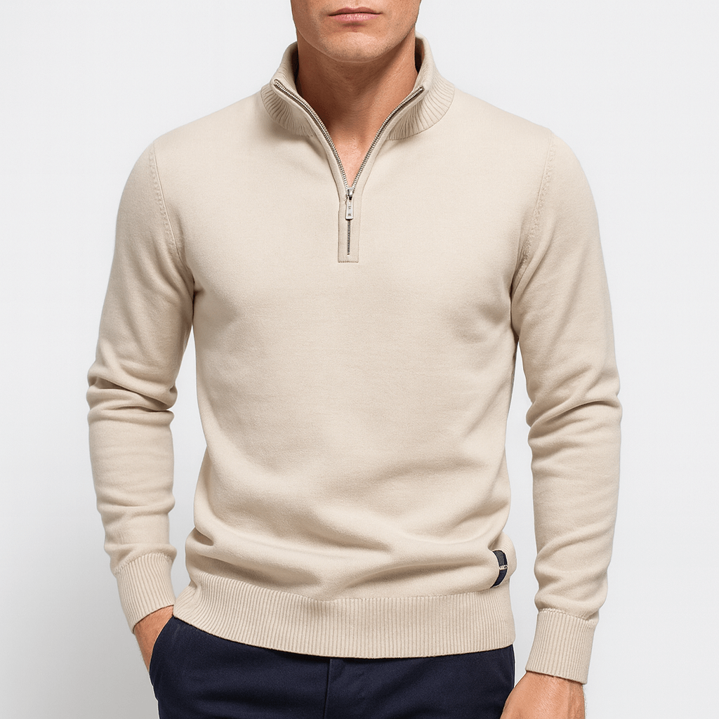 Quarter Zip Sweater – Fitted Knit Shape & Zip Vent 4