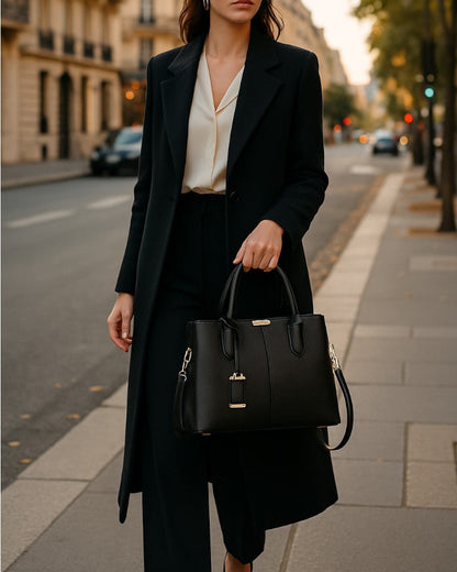 Quiet Luxury Leather Handbag For Women Designer Style