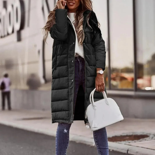 Warm Padded Hooded Winter Coat for Ladies - VogeLuxe