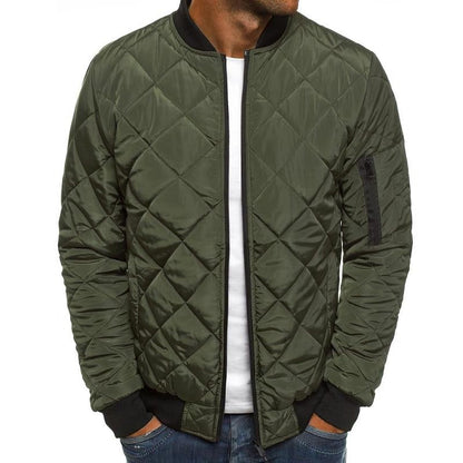 Quilted Bomber Jacket | Zip Front Classic Fit 0