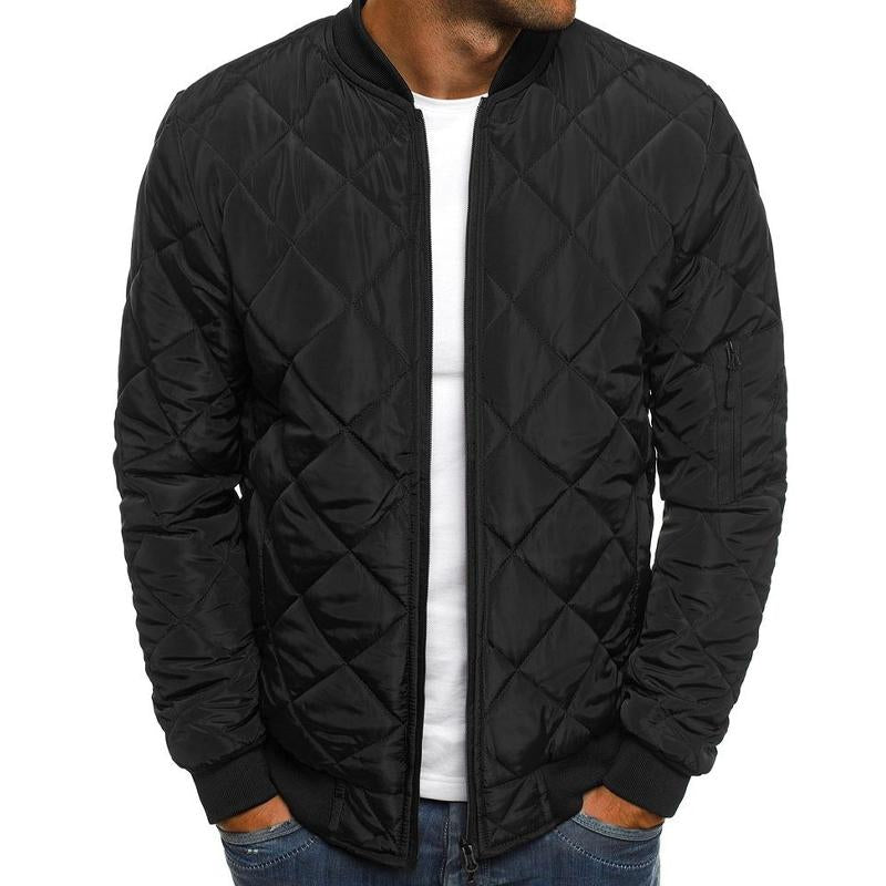 Quilted Bomber Jacket | Zip Front Classic Fit 10