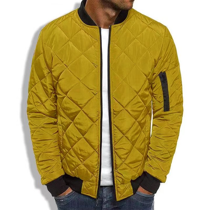 Quilted Bomber Jacket | Zip Front Classic Fit 11