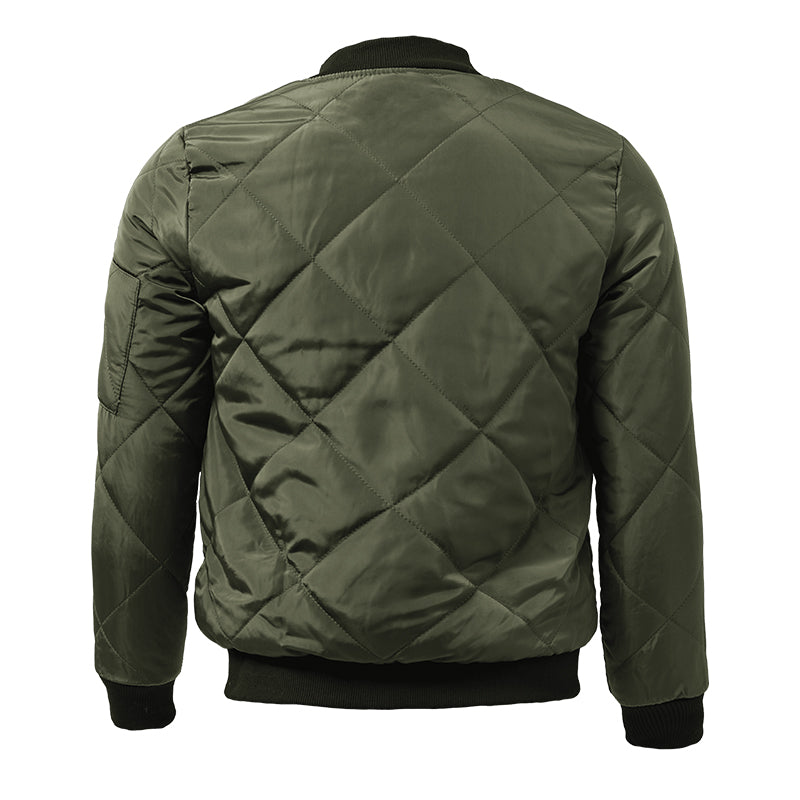 Quilted Bomber Jacket | Zip Front Classic Fit 2