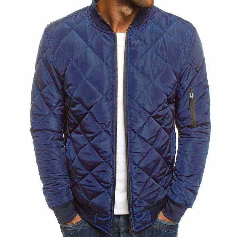 Quilted Bomber Jacket | Zip Front Classic Fit 8