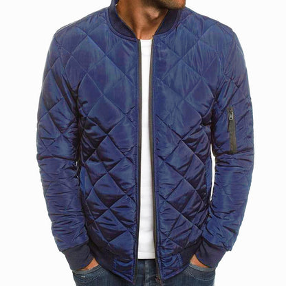 Quilted Bomber Jacket | Zip Front Classic Fit 8