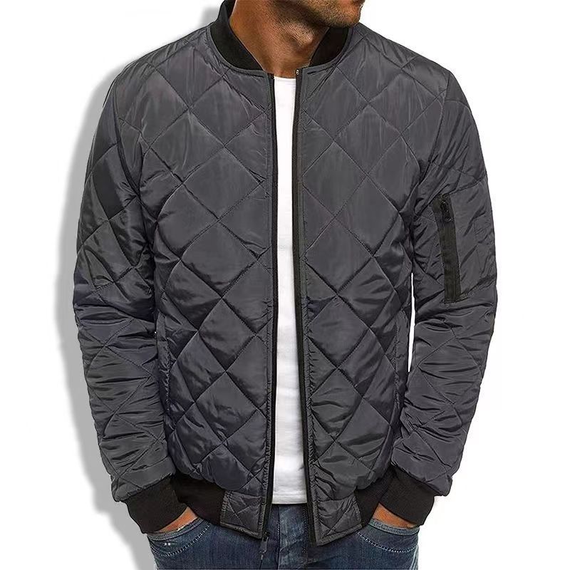 Quilted Bomber Jacket | Zip Front Classic Fit 9