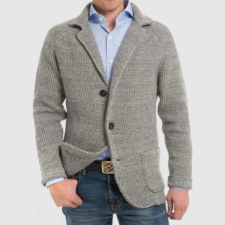 Classic Men's 2-Button Knit Jacket