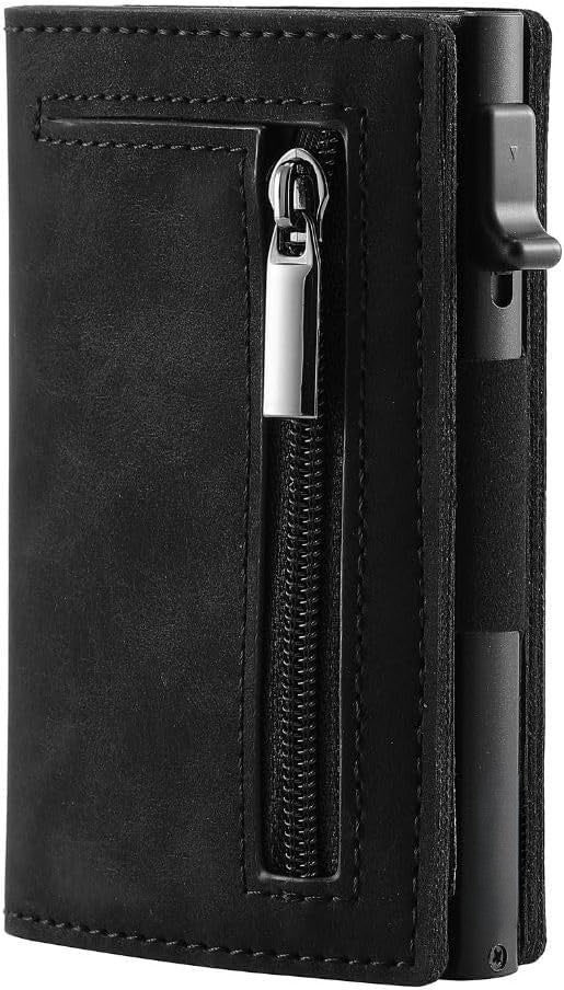 Thin Leather Wallet with RFID Blocking – Small and Convenient - BritishElegance