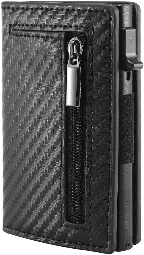 Thin Leather Wallet with RFID Blocking – Small and Convenient
